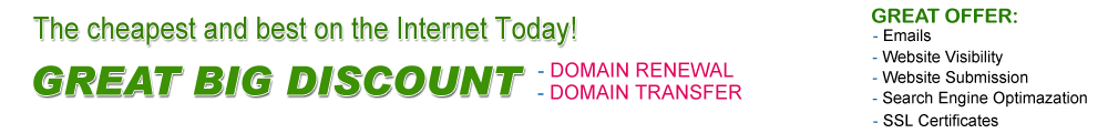 Jumbonic cheap domains and affordable web hosting plans.